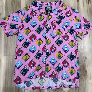 Atsuko Hunter X Hunter Allover Print Button Up Shirt Men’s Large